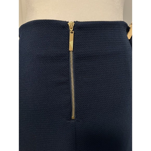 Kensie Mini Tie Shift Navy Skirt Size Medium - Picture 8 of 11